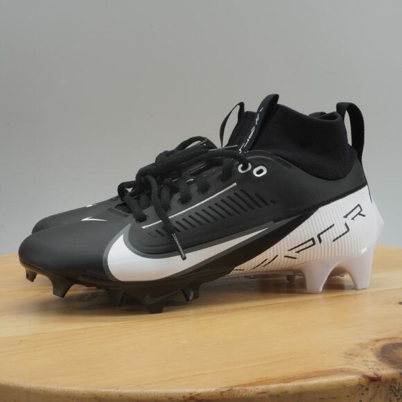 Size 4 - Nike Vapor Edge Pro 360 2 Men's Football Cleats Black White NEW - Picture 3 of 9